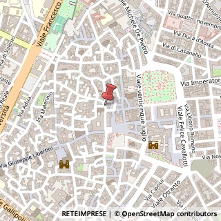 Mappa Via Francesco Rubichi, 14, 73100 Lecce, Lecce (Puglia)