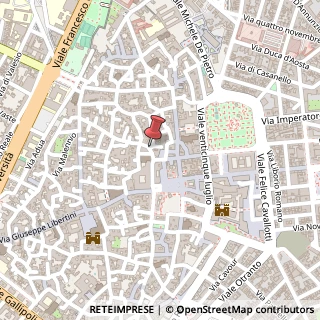 Mappa Via Francesco Rubichi, 4, 73100 Lecce, Lecce (Puglia)