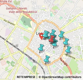 Mappa Via Francesco Rubichi, 73100 Lecce LE, Italia (0.70385)
