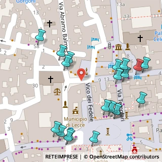 Mappa Via Francesco Rubichi, 73100 Lecce LE, Italia (0.0875)