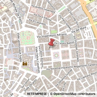Mappa Via Nazario Sauro, 16/A, 73100 Lecce, Lecce (Puglia)