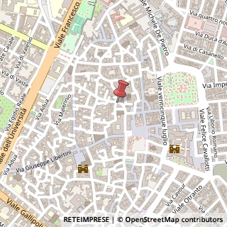 Mappa Via Francesco Rubichi, 3, 73100 Lecce, Lecce (Puglia)