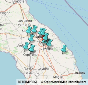 Mappa Via Templari, 73100 Lecce LE, Italia (8.13714)
