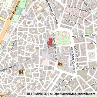 Mappa Via Giacomo Matteotti, 21 b, 73100 Lecce, Lecce (Puglia)