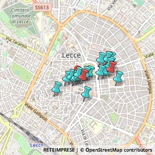 Mappa Via Giacomo Matteotti, 73100 Lecce LE, Italia (0.303)
