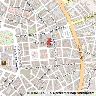 Mappa Via Braccio Martello,  54, 73100 Lecce, Lecce (Puglia)