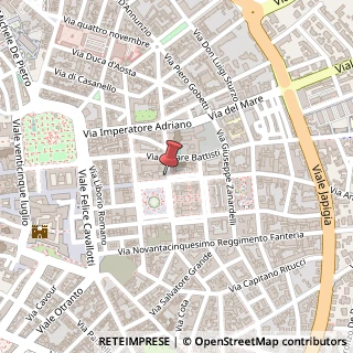 Mappa Via Monte San Michele, 49, 73100 Lecce, Lecce (Puglia)