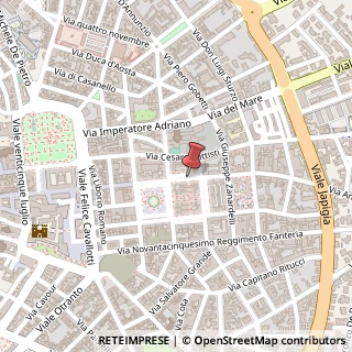 Mappa Via Salvatore Trinchese,  63, 73100 Lecce, Lecce (Puglia)
