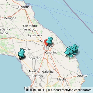 Mappa Via Fiume, 73100 Lecce LE, Italia (19.005)