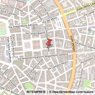 Mappa Via Guglielmo Oberdan,  39, 73100 Lecce, Lecce (Puglia)