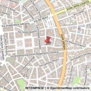 Mappa Via M. Renato Imbriani, 24, 73100 Lecce, Lecce (Puglia)