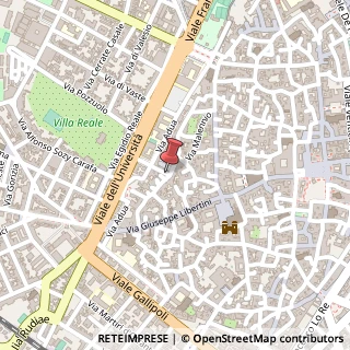 Mappa Via Pietro Palumbo,  18, 73100 Lecce, Lecce (Puglia)