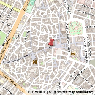 Mappa Via Vittorio Emanuele II, 59/61/63, 73100 Lecce, Lecce (Puglia)