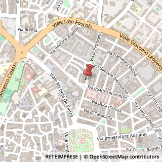 Mappa Via Colonnello Archimede Costadura, 36, 73100 Lecce, Lecce (Puglia)