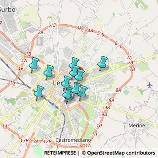 Mappa Viale Stadio, 73024 Lecce LE, Italia (1.43667)