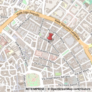 Mappa Via Gabriele D'Annunzio, 37, 73100 Lecce, Lecce (Puglia)
