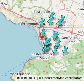 Mappa Via Venezia, 80053 Castellammare di Stabia NA, Italia (2.87647)