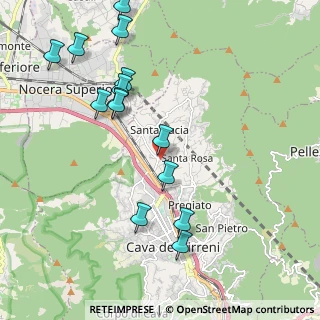 Mappa Via delle Arti e dei Mestieri, 84013 Cava de' Tirreni SA, Italia (2.44071)