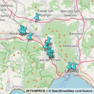 Mappa Via delle Arti e dei Mestieri, 84013 Cava de' Tirreni SA, Italia (3.925)