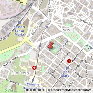 Mappa Piazza Sant'Agostino,  2, 07100 Sassari, Sassari (Sardegna)