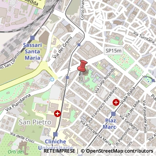 Mappa Piazza Sant'Agostino, 2/a, 07100 Sassari, Sassari (Sardegna)