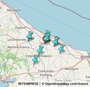 Mappa Via Leonardo Cisaria, 72017 Ostuni BR, Italia (7.71909)