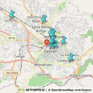 Mappa Via Isabelline, 07100 Sassari SS, Italia (1.45091)