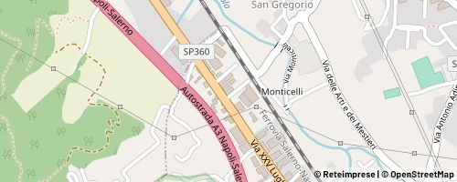 Mappa Cava de' Tirreni