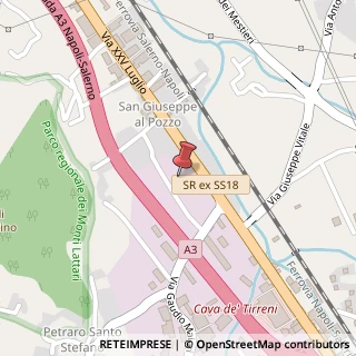 Mappa Via 25 Luglio, 160, 84013 Cava de' Tirreni, Salerno (Campania)