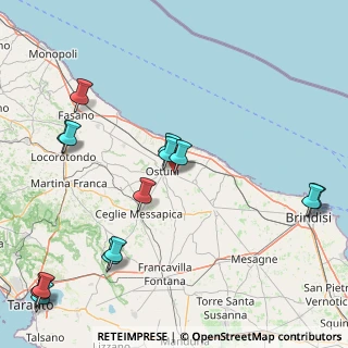 Mappa Via per carovigno contrada santa caterina, 72017 Ostuni BR, Italia (23.07429)