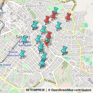 Mappa Via Roma Vicolo Chiuso A, 07100 Sassari SS, Italia (0.4605)
