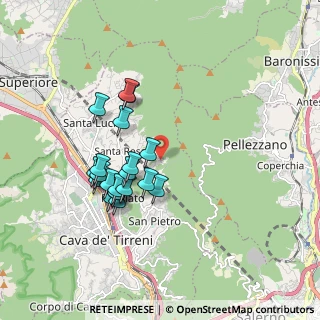Mappa Via Gaetano Infranzi, 84013 Cava De' Tirreni SA, Italia (1.751)