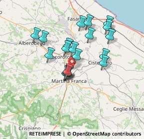 Mappa Strada Sinisi, 74015 Martina Franca TA, Italia (6.44211)
