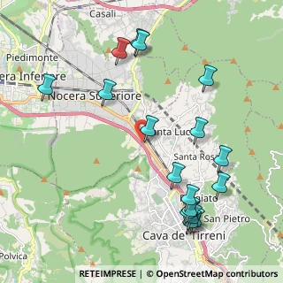 Mappa Strada Statale 18 Località Camerelle, 84013 Cava de' Tirreni SA, Italia (2.61765)