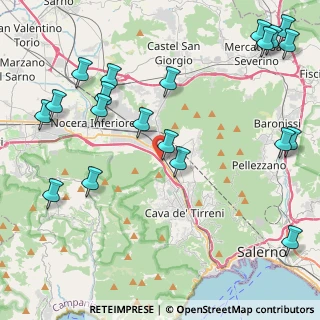 Mappa Strada Statale 18 Località Camerelle, 84013 Cava de' Tirreni SA, Italia (5.9945)