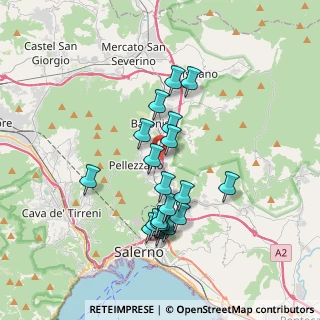 Mappa Via Nufilo, 84081 Baronissi SA, Italia (3.4985)