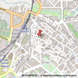 Mappa Via e Largo Infermeria San Pietro, 18, 07100 Sassari, Sassari (Sardegna)