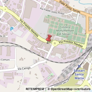 Mappa Via Predda Niedda, di, 07100 Sassari, Sassari (Sardegna)