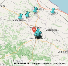 Mappa Str. Cupa-Battaglini Zona A, 74015 Martina Franca TA, Italia (4.93786)