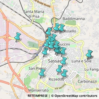 Mappa P.zza Mons, 07100 Sassari SS, Italia (0.7915)
