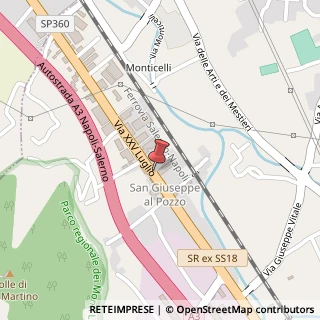 Mappa Via 25 Luglio, 251, 84013 Cava de' Tirreni, Salerno (Campania)