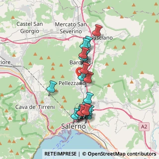 Mappa Via Casignano, 84081 Salerno SA, Italia (3.5135)