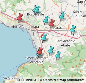 Mappa Via Provinciale Fontanelle, 80053 Castellammare di Stabia NA, Italia (4.025)