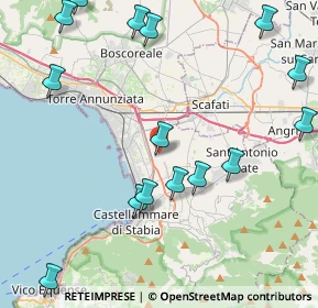 Mappa Via Provinciale Fontanelle, 80053 Castellammare di Stabia NA, Italia (5.63)