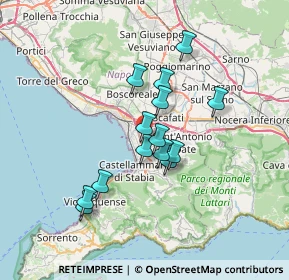 Mappa Via Provinciale Fontanelle, 80053 Castellammare di Stabia NA, Italia (5.90643)