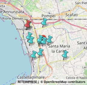 Mappa Via Provinciale Fontanelle, 80053 Castellammare di Stabia NA, Italia (1.38417)