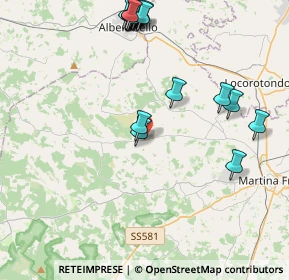 Mappa Via Noci Zona, 74015 Martina Franca TA, Italia (5.388)