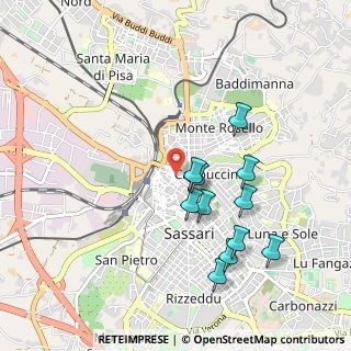 Mappa Via San Donato, 07100 Sassari SS, Italia (0.99636)