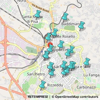 Mappa Via San Donato, 07100 Sassari SS, Italia (1.0895)