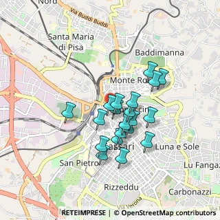 Mappa Via San Donato, 07100 Sassari SS, Italia (0.7445)